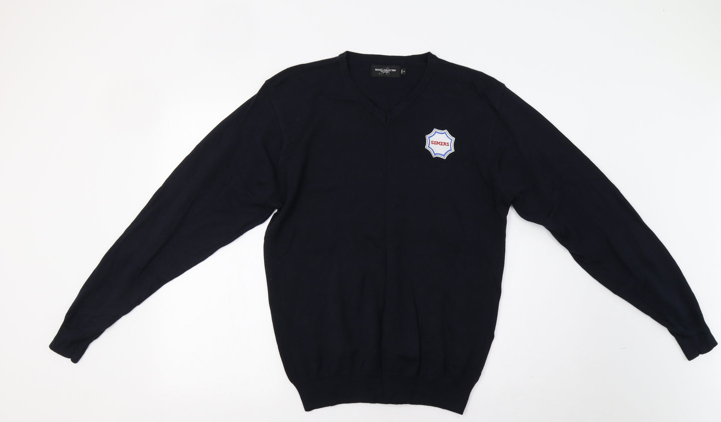 Russell Collection Mens Blue   Pullover Jumper Size S