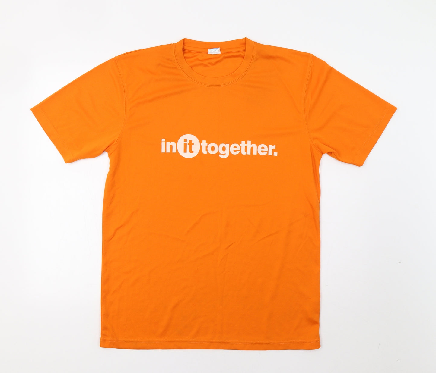 Awdis Mens Orange    T-Shirt Size L