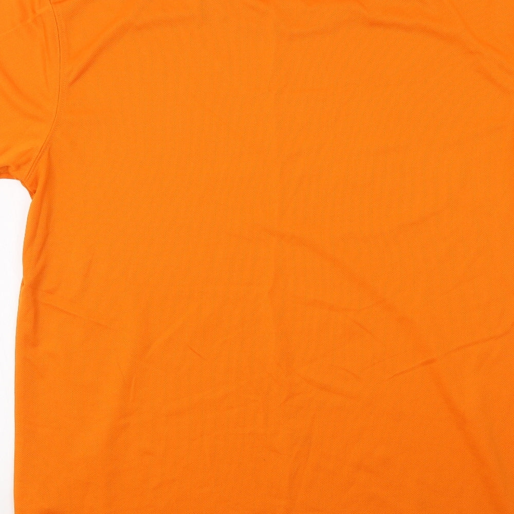 Awdis Mens Orange    T-Shirt Size L