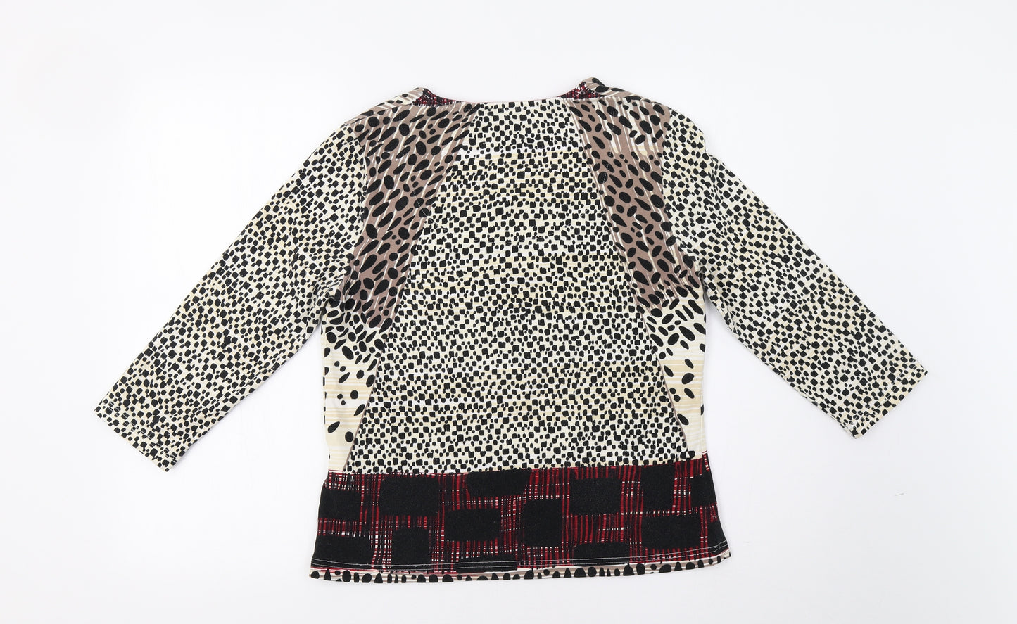 DASH Womens Brown Animal Print  Camisole Blouse Size 12