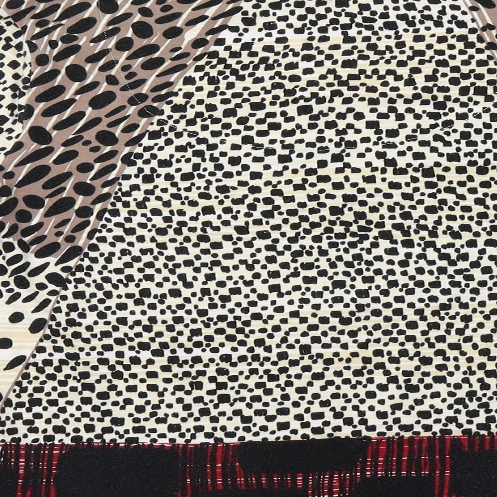 DASH Womens Brown Animal Print  Camisole Blouse Size 12