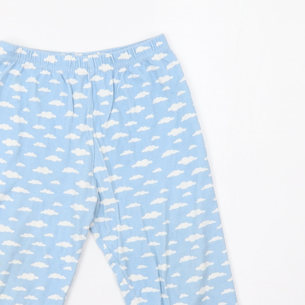 Preworn Boys Blue    Pyjama Pants Size 3-4 Years  - Cloud Print