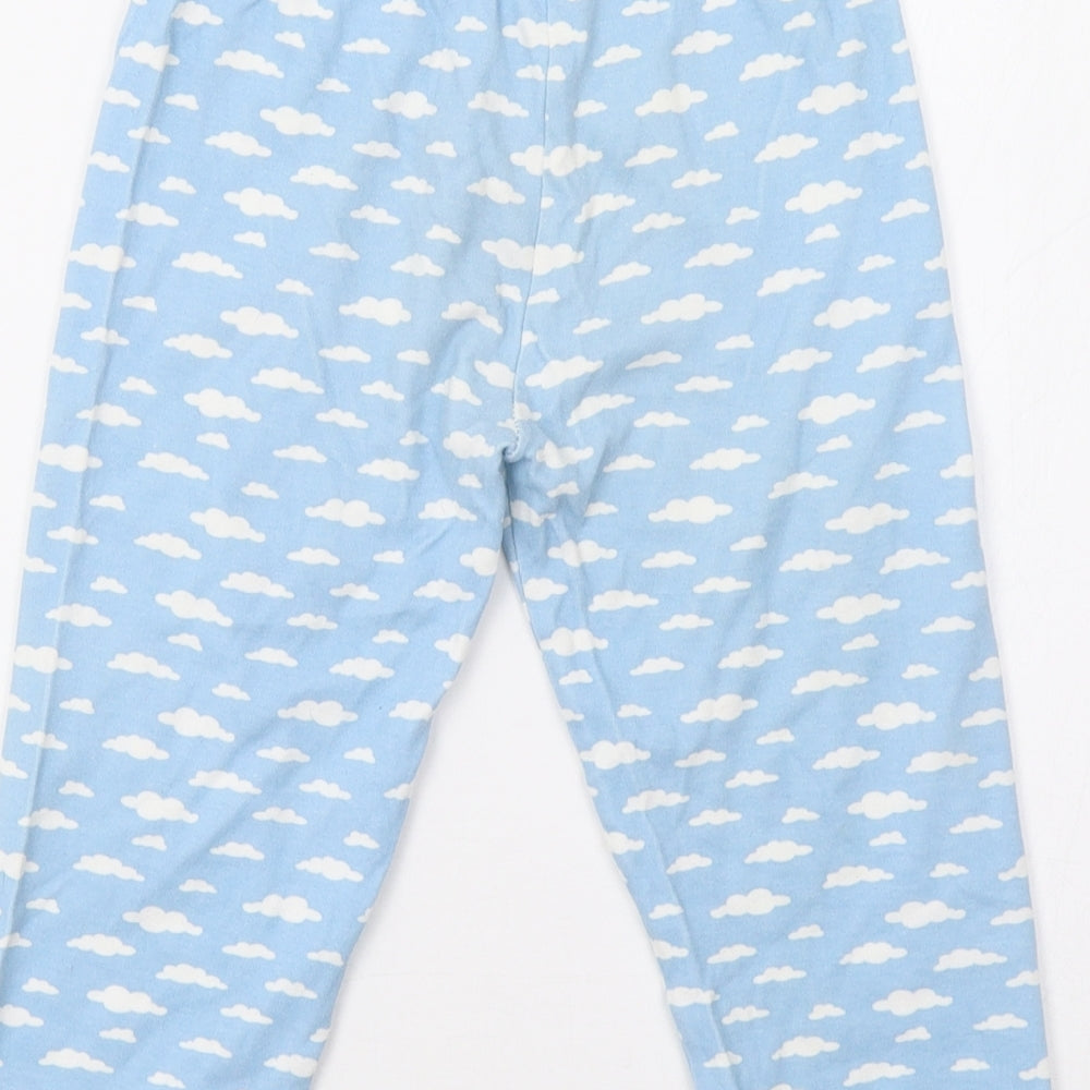 Preworn Boys Blue    Pyjama Pants Size 3-4 Years  - Cloud Print