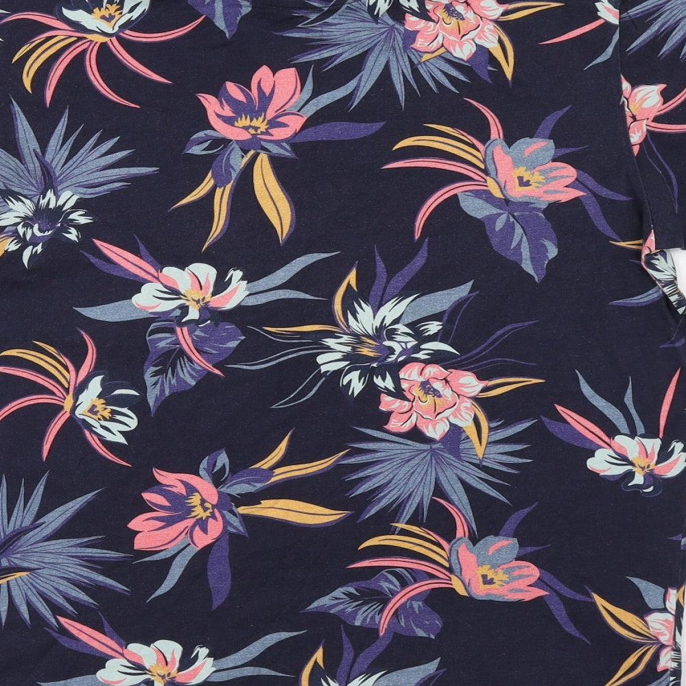 NEXT Mens Blue Floral   T-Shirt Size L
