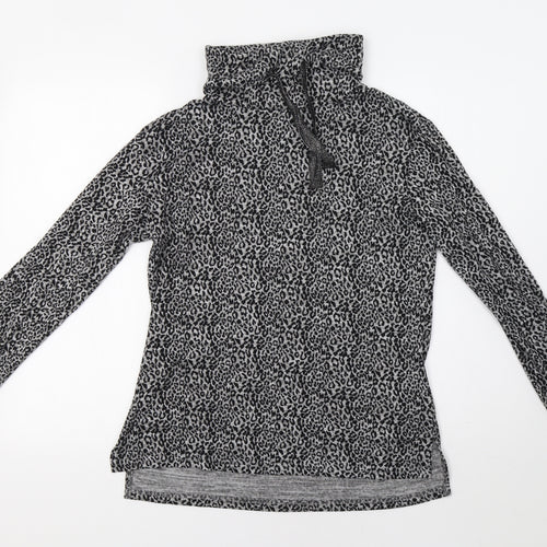 Primark Womens Grey Animal Print  Pullover Hoodie Size S