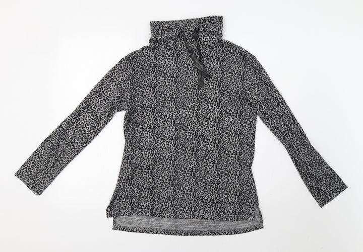 Primark Womens Grey Animal Print  Pullover Hoodie Size S