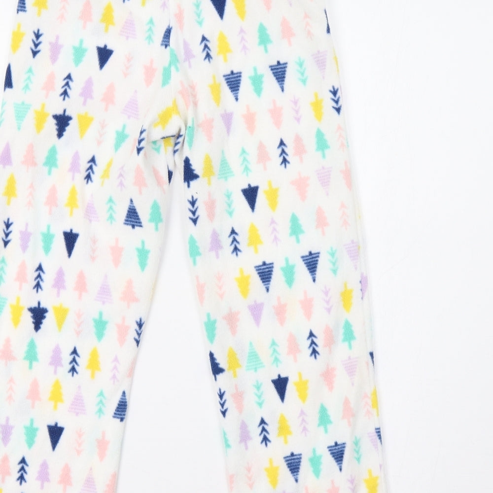 Eddie Bauer Girls White    Pyjama Pants Size 7-8 Years  - Christmas Tree Print