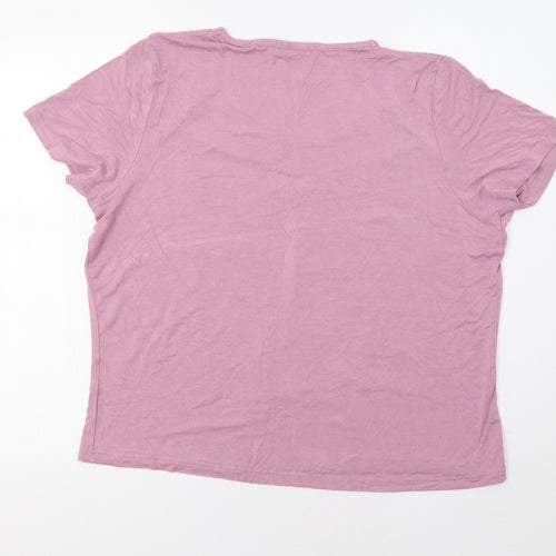 Klass Collection Womens Pink   Basic Blouse Size L