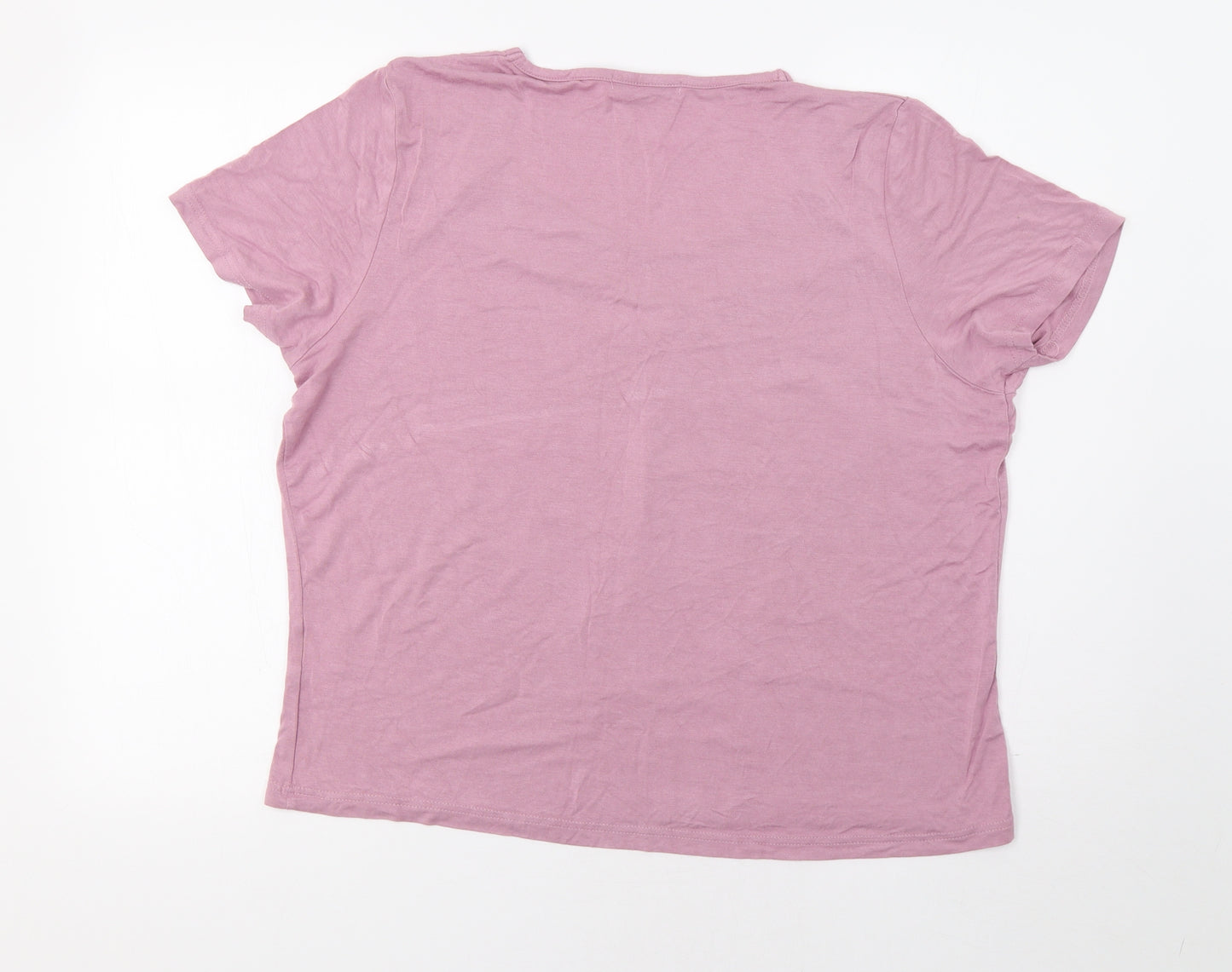 Klass Collection Womens Pink   Basic Blouse Size L