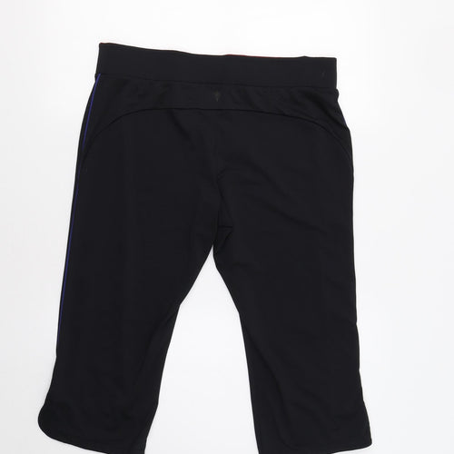 M&S Womens Black   Cropped Leggings Size 14 L20 in