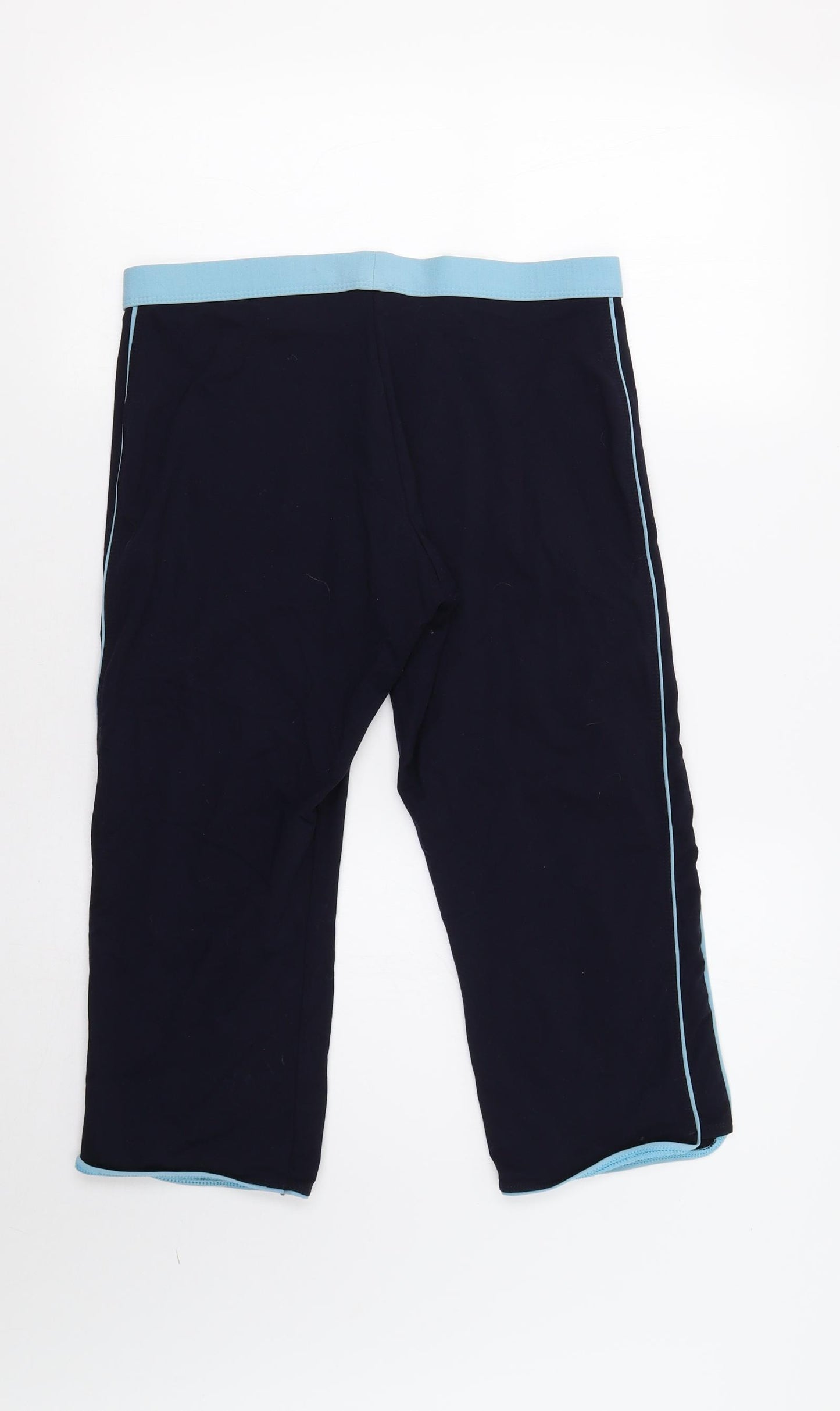 M&S Womens Blue   Cropped Leggings Size 12 L20 in