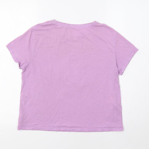 NEXT Girls Purple   Basic T-Shirt Size 13 Years  - Unicorn
