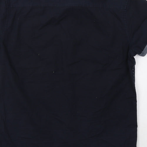 Cedar Wood State Mens Blue Polka Dot   Button-Up Size S