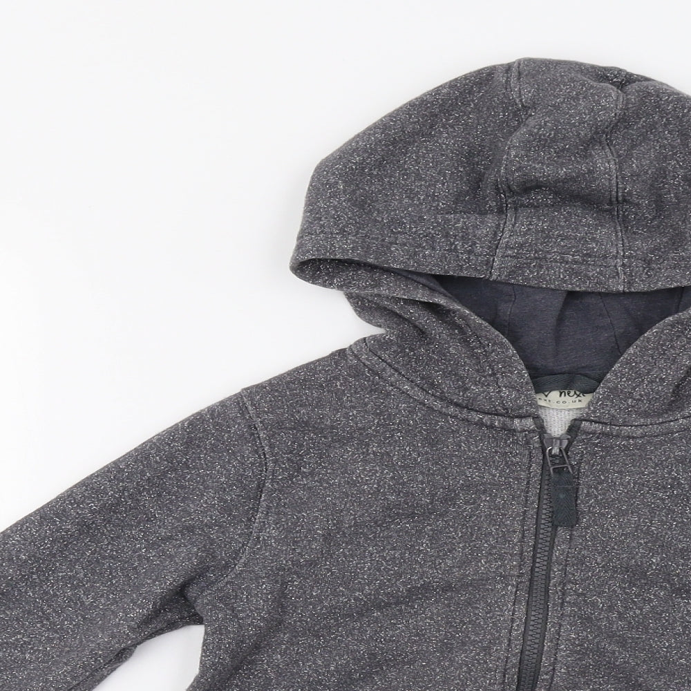 NEXT Girls Grey   Full Zip Hoodie Size 8 Years