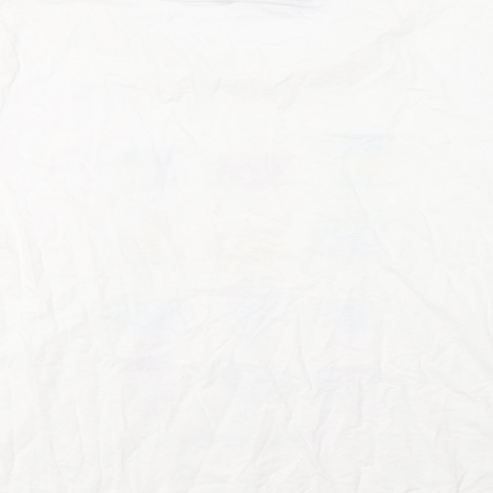 Bonmarché Womens White   Basic T-Shirt Size 20  - Coffee