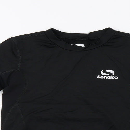 Sondico Boys Black   Jersey Polo Size 7-8 Years