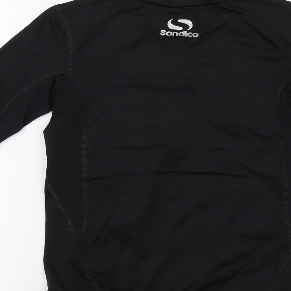 Sondico Boys Black   Jersey Polo Size 7-8 Years
