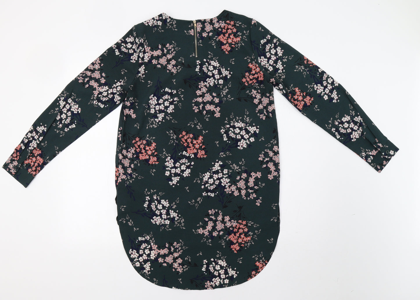 Apricot Womens Green Floral  Tunic Blouse Size 10