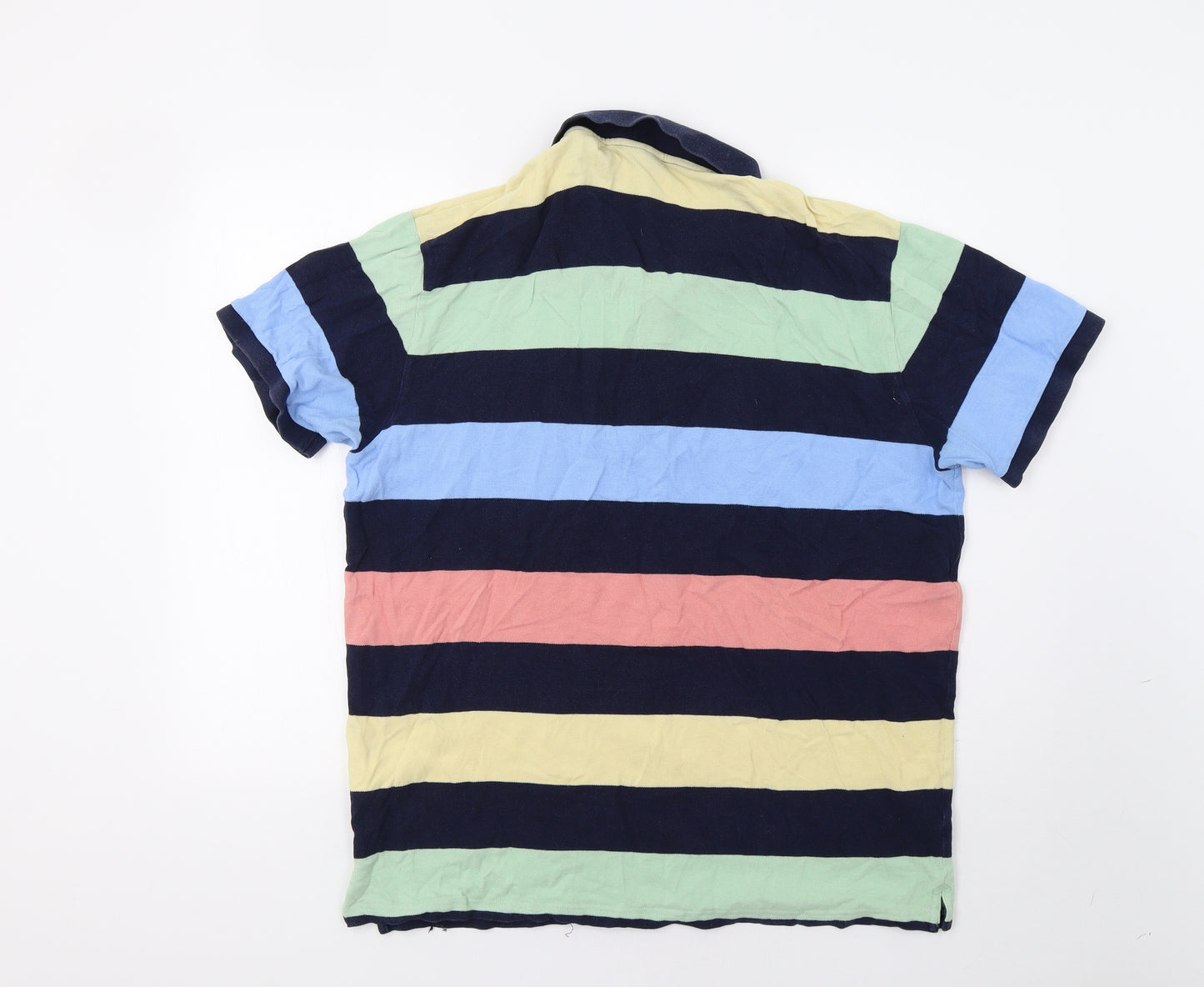 GANT Mens Multicoloured Striped   Polo Size 2XL