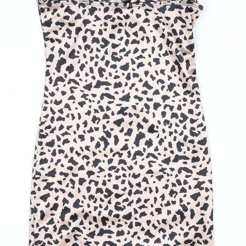 Motel Womens Beige Animal Print  Bodycon  Size XS