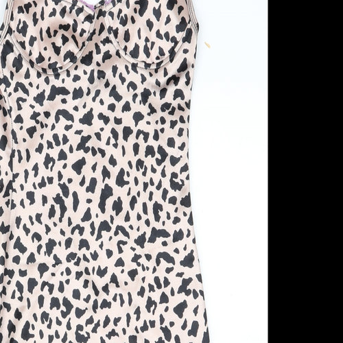 Motel Womens Beige Animal Print  Bodycon  Size XS