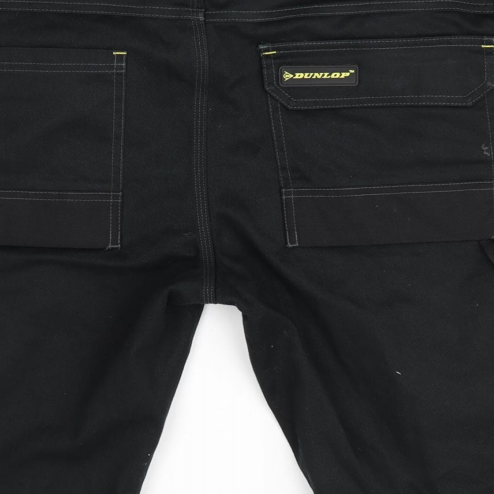 Dunlop Mens Black   Cargo Shorts Size 34 in - Workwear Shorts