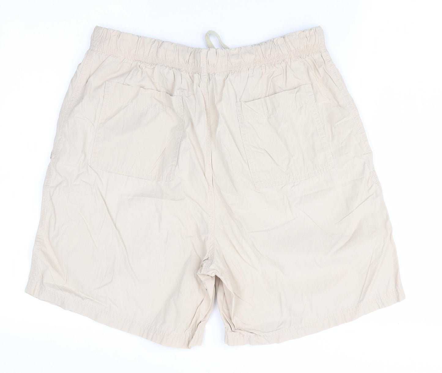 Marks and Spencer Womens Beige   Mom Shorts Size 14