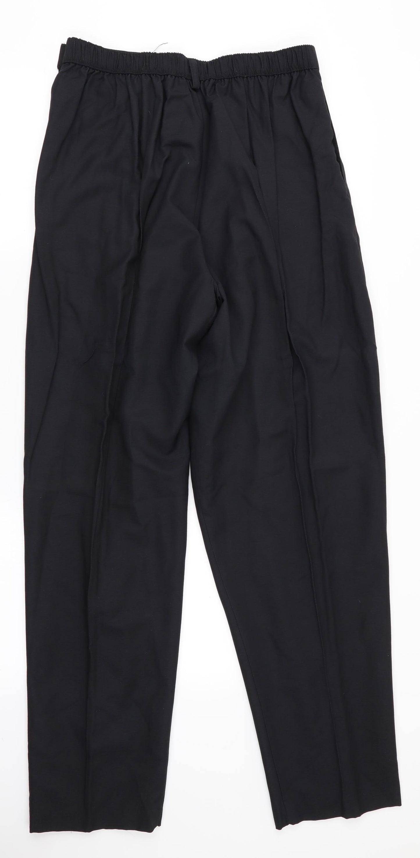 Preworn Womens Black   Trousers  Size 18 L31 in - Back Elastication
