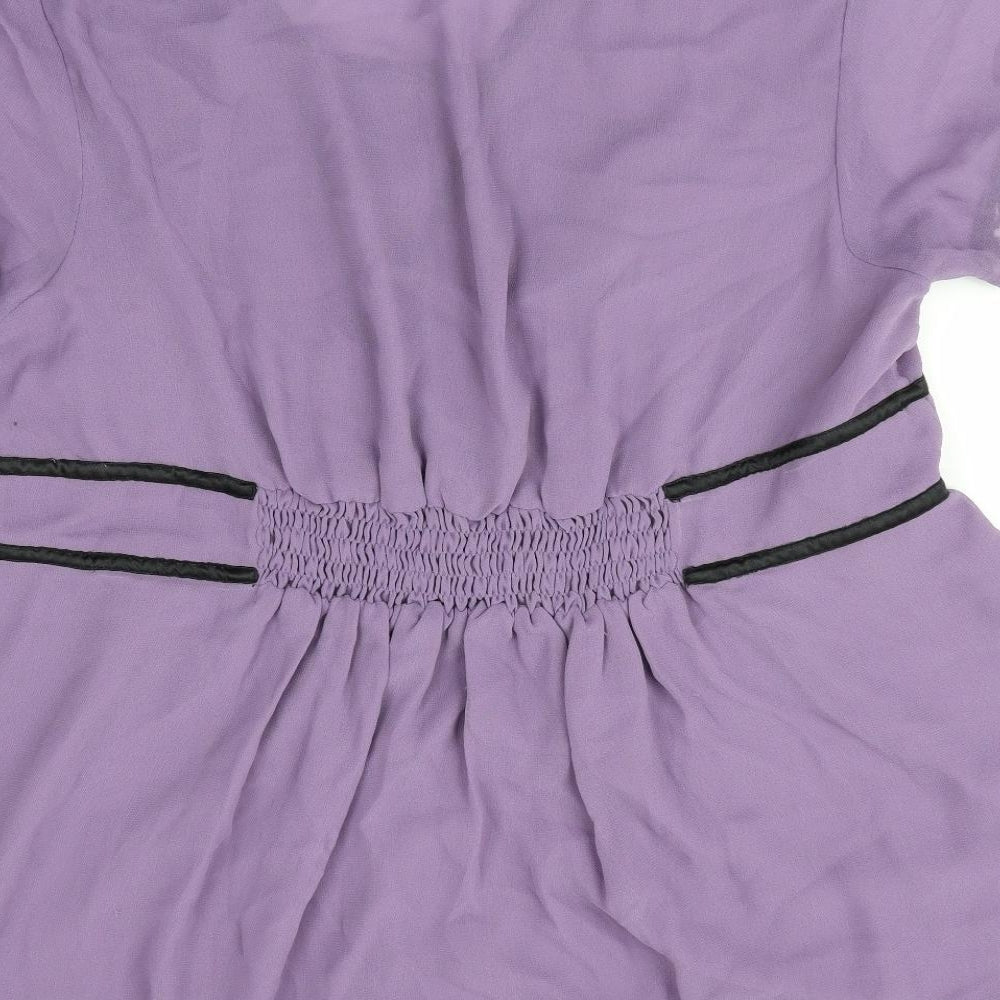 So Fabulous Womens Purple   Tunic Blouse Size 22