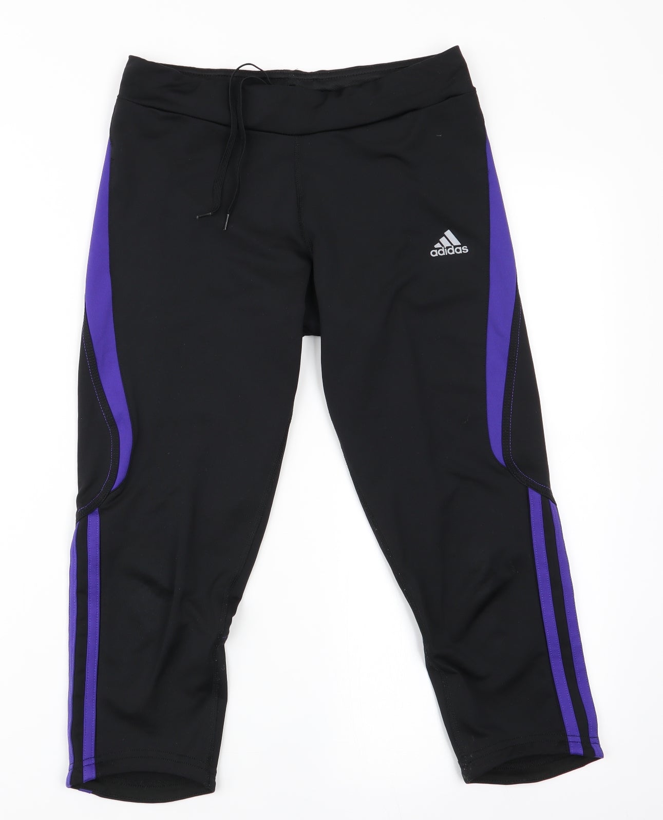 Response Womens Black   Cropped Leggings Size 8 L20 in
