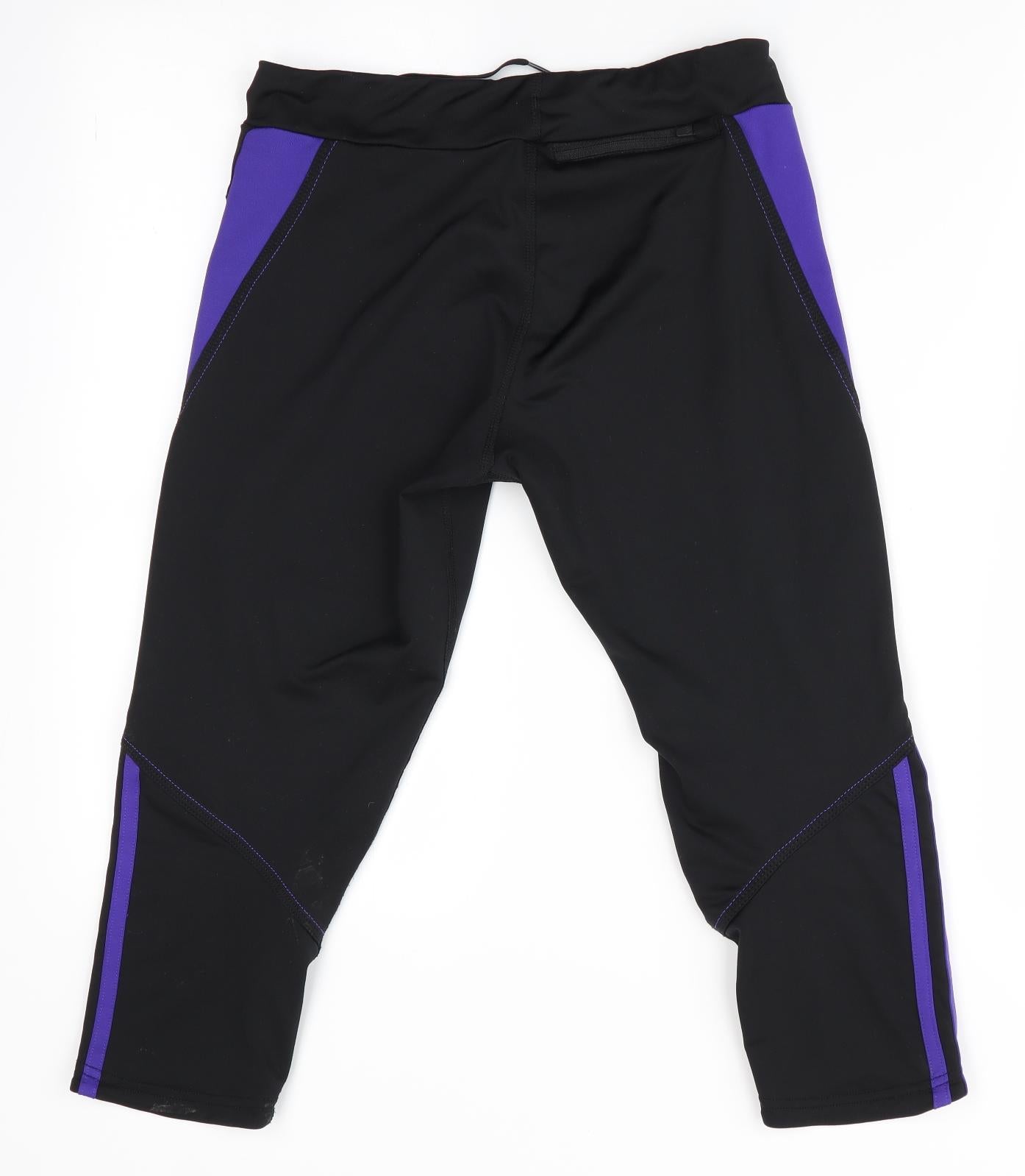 Response Womens Black   Cropped Leggings Size 8 L20 in