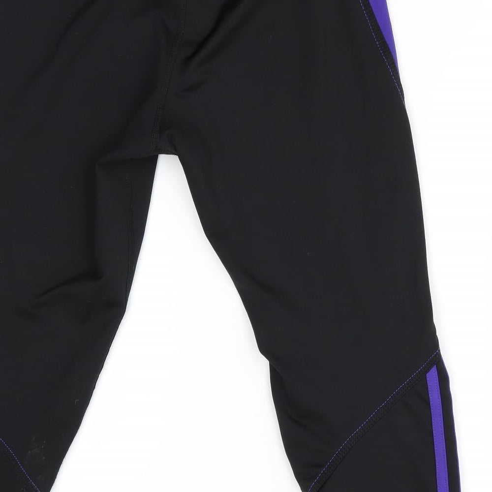 Response Womens Black   Cropped Leggings Size 8 L20 in