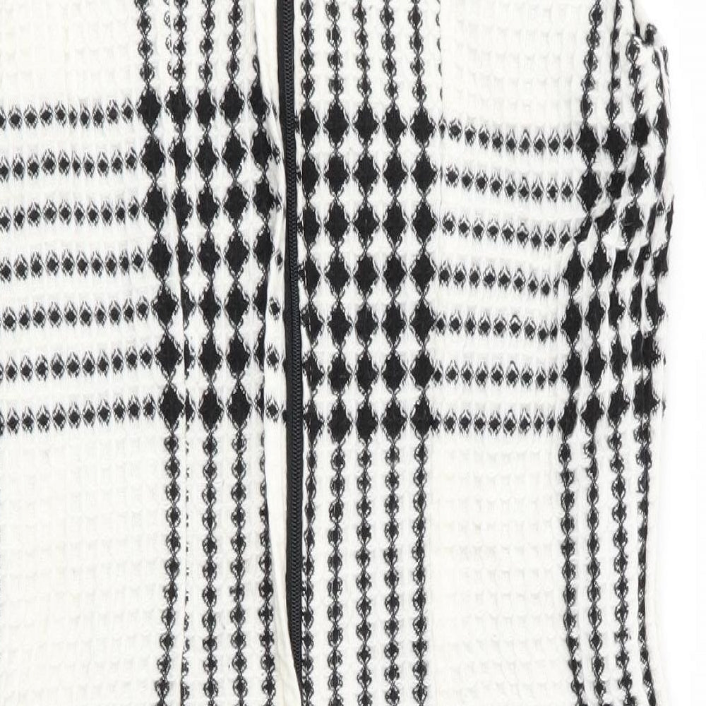 Dorothy Perkins Womens Ivory Check  Shift  Size 8