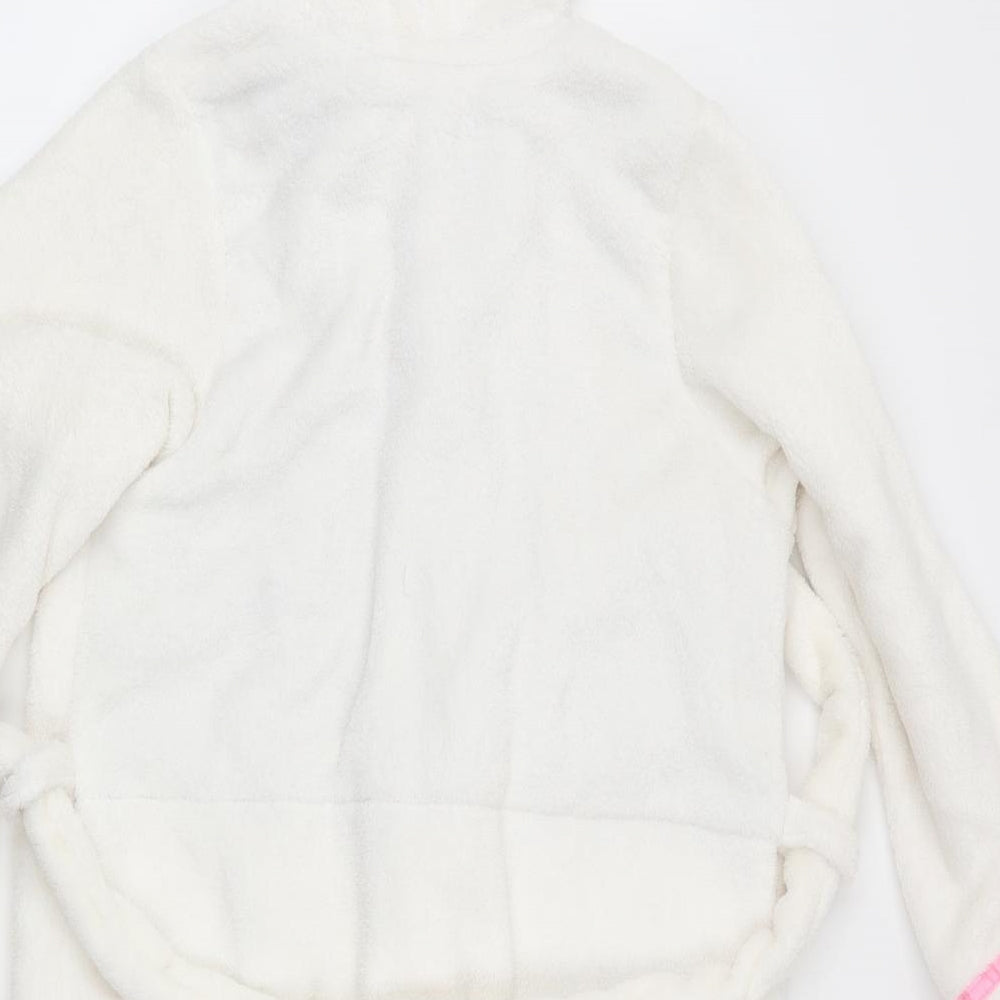 Hello Kitty Girls Ivory Animal Print   Robe Size 6-7 Years