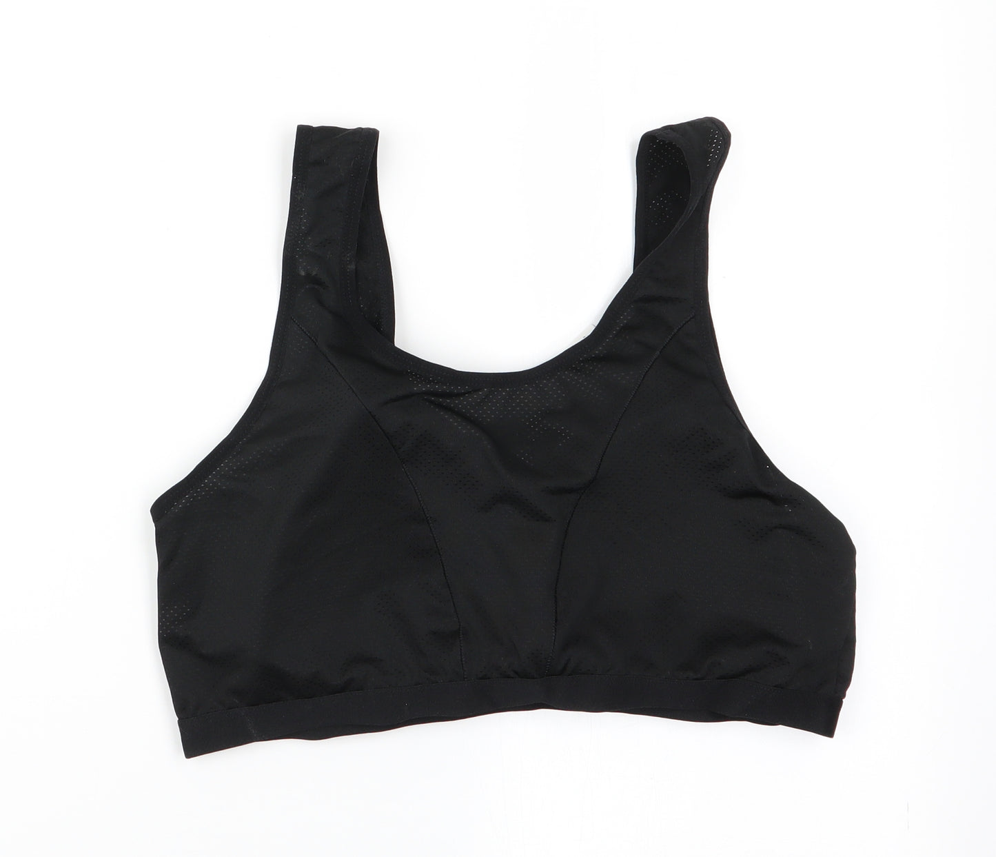 Wonders Womens Black   Cropped Tank Size 4XL  - Sports Bra
