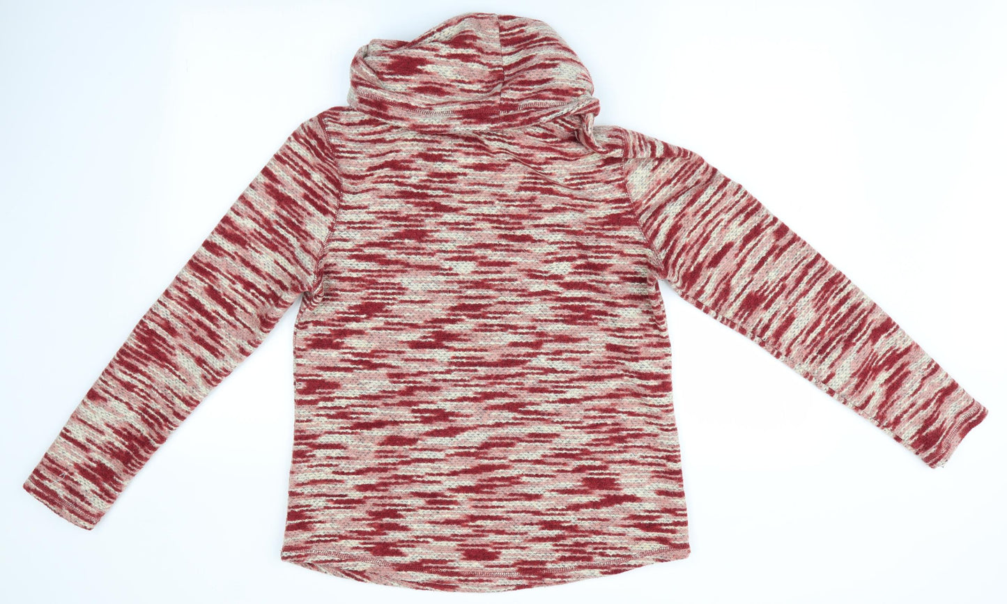 TU Womens Brown Geometric  Pullover Jumper Size 12