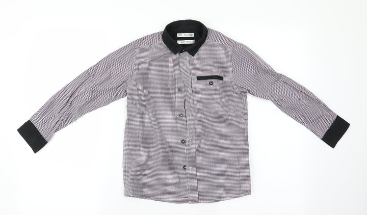 Autograph Boys Brown Check  Basic Button-Up Size 8 Years