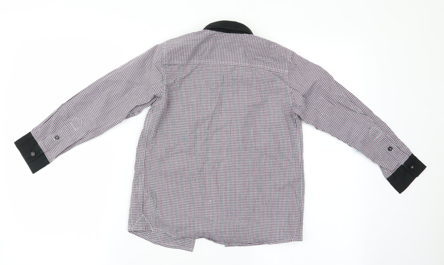 Autograph Boys Brown Check  Basic Button-Up Size 8 Years