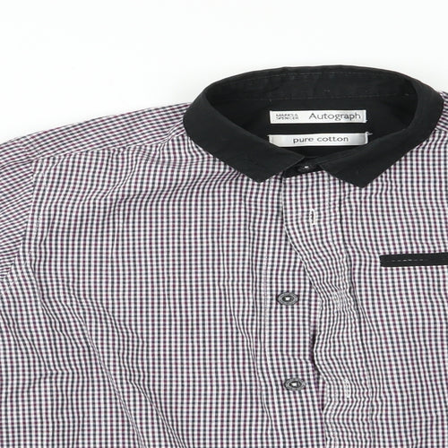 Autograph Boys Brown Check  Basic Button-Up Size 8 Years