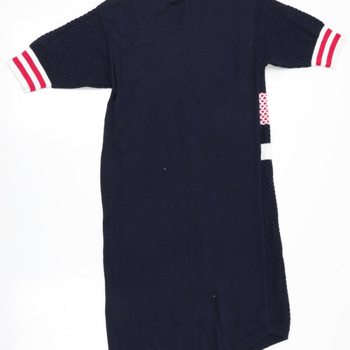 Joe Fresh Womens Blue Striped  Jumper Dress  Size XS