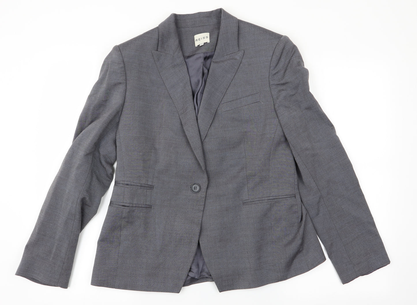 Reiss Womens Grey   Jacket Suit Jacket Size 14
