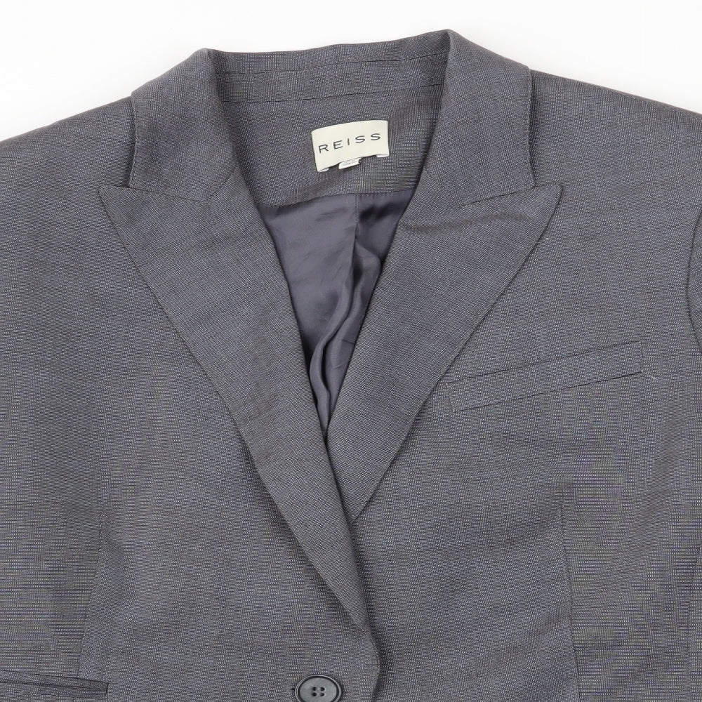 Reiss Womens Grey   Jacket Suit Jacket Size 14