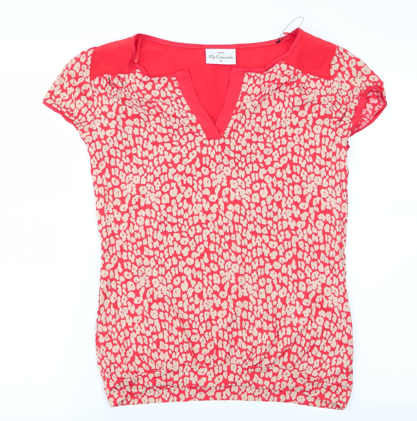 NEXT Womens Orange Animal Print  Tunic T-Shirt Size 6