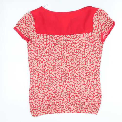 NEXT Womens Orange Animal Print  Tunic T-Shirt Size 6