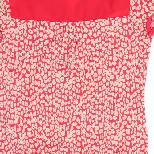 NEXT Womens Orange Animal Print  Tunic T-Shirt Size 6