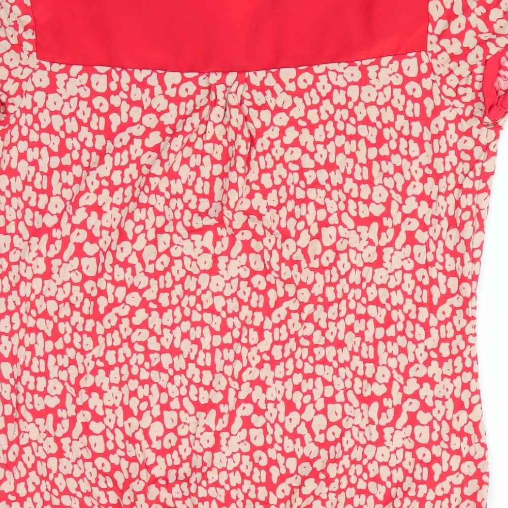 NEXT Womens Orange Animal Print  Tunic T-Shirt Size 6