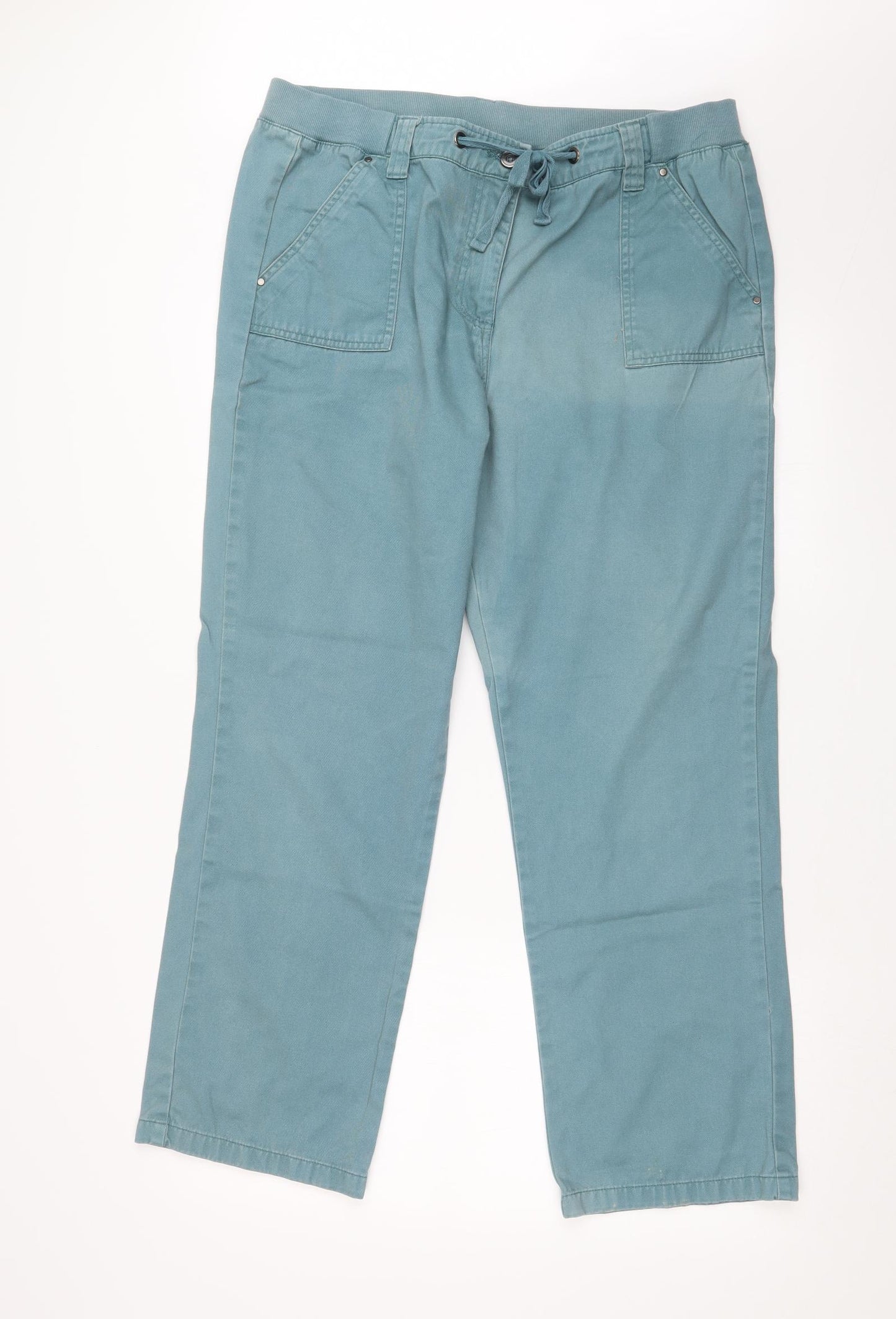 Cotton Traders Womens Green   Trousers  Size 16 L28 in