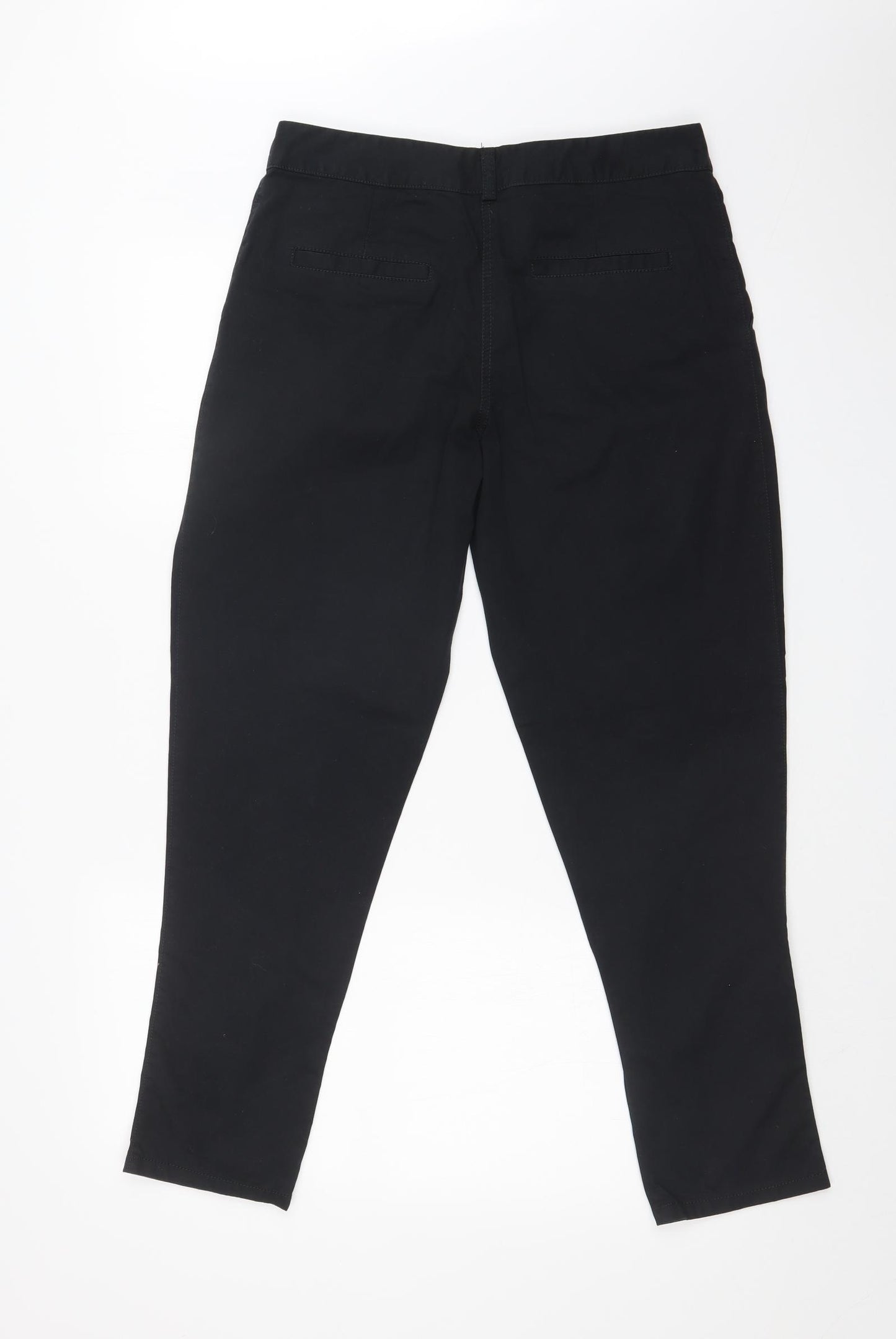 River Island Womens Black   Chino Trousers Size 8 L29 in