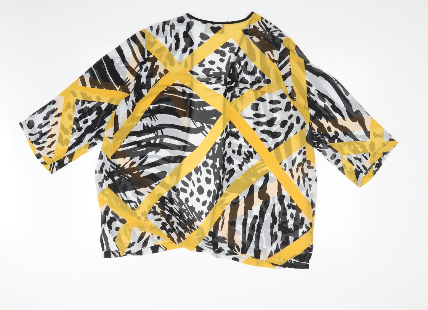 BOB MACKIE Womens Multicoloured Animal Print  Cardigan Jumper Size L