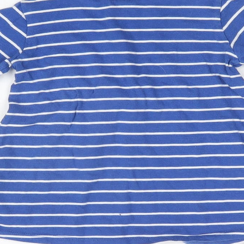 H&M Girls Blue Striped  T-Shirt Dress  Size 6-9 Months